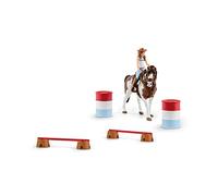 Schleich Horse Club | Set de Monta Americana de Horse Club Hannah 42441 | Set de juego a partir de 6 años | set con figuras, múltiples funciones y numerosos accesorios | juguete de caballo realista