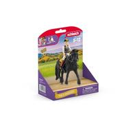 schleich HORSE CLUB | Tori & Princess 42640 | Figura niña articulada con caballo, silla, brida & manta de montar | Set de juego ecuestre realista | Regalo para niños | Juguete desde 5 años | 11 piezas