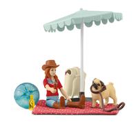 Schleich Horse Club Trip to The Lake with Hannah 15 Piece Pocket Set for Girls a