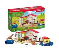 Schleich 42607 Hotel de animales, a partir de 3 años, FARM WORLD - playset, 35 piezas