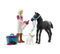 SCHLEICH Kit de Cuidado de Caballos con Potro Appaloosa