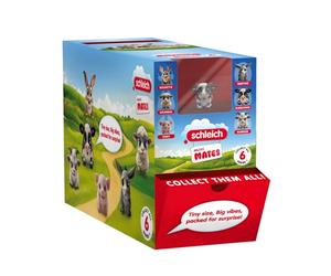 Schleich Mini Mates - Juego de Bolsas para ciegas coleccionables de 24 Quilates - Lindo Juego de estatuilla Coleccionable - Juguetes de Aprendizaje Social Emocional, Recuerdos de Fiesta envueltos