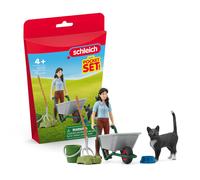 Schleich Pocket Set Mini Mundo - Emily Cuida De Los Animales 42747