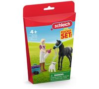 Schleich Pocket Set Mini Mundo - Sofía Cuida Su Potro 42755