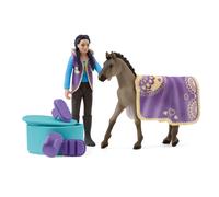 SCHLEICH Spielgebäude Horse Club Beauty Set mit Kim