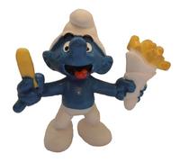 Schleich The Smurfs 20131 Pitufo con Cono de Patatas Fritas