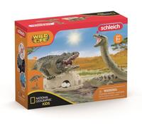Schleich Vida Silvestre Duelo Aligátor Anaconda 42625 National Geographic Niños