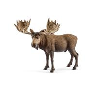 Schleich Wild Life | Alce Macho 14781 | Figura de Animal Detallada | Juguete de Zoo | Regalo para niñas y niños | Figura de colección | Desde 3 años | 13 x 7 x 11 cm