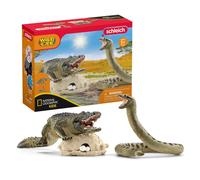 Schleich Wild Life Danger in the Swamp Alligator and Snake Playset - 5-Piece Rea