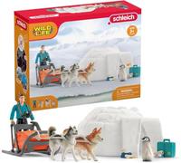Schleich Wild Life | Expedición a la Antártida 42558 | 19 Piezas | Set de juego a partir de 3 años | set con figuras, múltiples funciones y numerosos accesorios | figuras de animales realistas