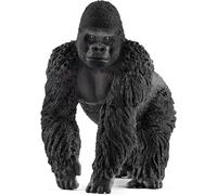 Schleich Figura de gorila macho 14770 – Figura detallada, juguete de zoológico, regalo ideal 3+