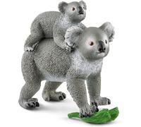 Schleich Wild Life | Koala con cría 42566 | 3 Piezas | Set de juego a partir de 3 años | set con figuras, múltiples funciones y numerosos accesorios | figuras de animales realistas