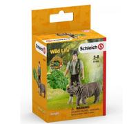 Schleich Wild Life Ranger En Intervención Con Bebé Rinoceronte 42428