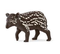 SCHLEICH Wild Life Tapir Baby Toy Figure, Brown/White (14851) (Importación USA)