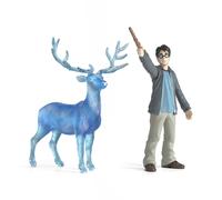 Schleich Wizarding World of Harry Potter Collectible Set con Harry y Harry's Stag Patronus Figurinas