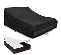Schleuder Funda para tumbona, 2 personas, 200x120x90 cm, cubierta 420D, doble tumbona, exterior, impermeable, relax, funda protectora resistente al viento, resistente a los rayos UV
