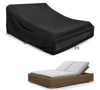 Schleuder Funda para tumbona para 2 personas, 210 x 160 x 35/75 cm, cubierta 420D, doble tumbona, exterior, impermeable, doble tumbona, relajante, tumbona de jardín, funda protectora, resistente al