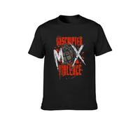 Schloss Jon Moxley MOX Unscripted Violence Mens T-Shirt Casual Cotton Tees Black Tops XXL
