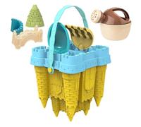 Schlossform-Set - -Bausatz, Sandformen | Tragbarer, einzigartiger, robuster, lustiger Netz-Aufbewahrungsrucksack, Bausatz, Weihnachts-Geburtstagsgeschenk für Kinder