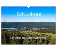 Schluchsee Naturpark Südschwarzwald (Wandkalender 2026 DIN A3 quer), CALVENDO Monatskalender: Der Schluchsee ist ein Stausee im südlichen ... und dient heute als Pumpspeicherkraftwerk.