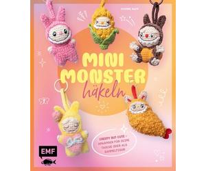 Schlüsselanhänger häkeln: Mini-Monster für Labubu-Fans: Creepy but cute: Amigurumi-Bagcharms für deine Tasche oder als Sammelfigur