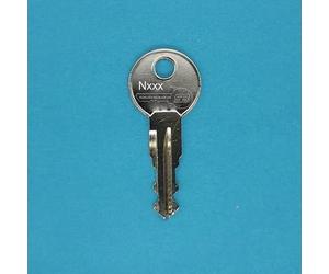 SCHLUESSELBUDE.DE SB - Llave de repuesto para sistemas de equipaje y cofres de techo Thule. Código de llave Thule - N036, acero, plateado, compatible con sistema One-Key, sistema On-On, llave de
