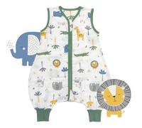 schlummersack Slumbersac Saco de dormir bebe con pies para el verano 60 cm Jungla 0.5 Tog de muselina | Saco dormir con piernas para tamaño del cuerpo 60-70 cm | Saco de dormir de verano