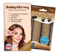 SCHLUPFLID TAPE® 120x "girl size" (S) Tira parpado caido sin cirugia, Kit para corte en el parpado, Pegatinas lifting de ojos, Stiker para parpado caido, Eyelid tape