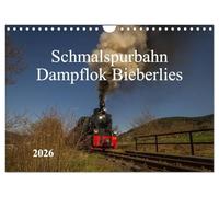 Schmalspurbahn Dampflok Bieberlies (Wandkalender 2026 DIN A4 quer), CALVENDO Monatskalender: Dampflokomotive Nr. 60 Bieberlies der MME (Märkische Museums-Eisenbahn) in Herscheid-Hüinghausen.