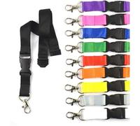 Schmalz® 100 cordones de poliéster, 20 mm de ancho, mosquetón de metal, cierre de seguridad, cierre de seguridad para el cuello, color verde
