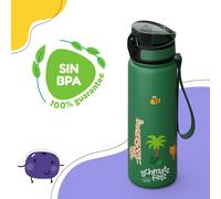 schmatzfatz Botella cantimplora 500 ml 24 cm Tritan Klarstein