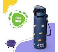 Schmatzfatz Botella cantimplora 500 ml 24 cm Tritan Klarstein