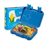 schmatzfatz Fiambrera Infantil con Compartimentos, Tupper Niños Colegio, Taper Infantil de Colores, Loncheras para Niños con Secciones sin BPA y a Prueba de Fugas, Apta para Lavavajillas
