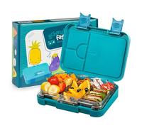 Schmatzfatz Fiambrera Infantil con Compartimentos, Tupper Niños Colegio, Taper Infantil de Colores, Loncheras para Niños con Secciones sin BPA y a Prueba de Fugas, Apta para Lavavajillas