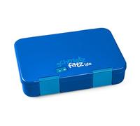 schmatzfatz Fiambrera para niños con compartimentos, sin bisfenol A, caja de almuerzo infantil, caja Bento perfecta para la escuela, la guardería y las excursiones (Azul)