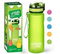schmatzfatz Klarstein Botella Agua para Mantenerla Fría, Botellas de Agua para Adultos sin BPA, Cantimplora Gimnasio para Mujeres y Hombres, Botella de Agua sin Pajita con Cierre Anti Goteo, Verde