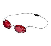 Schmerler Gafas de bronceado, gafas de bronceado flexibles, gafas de sol de protección UV para bronceado en el solárium, gafas de sol individuales para cama solar, sombras, banda elástica, color rojo