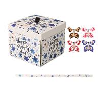 Schmetterling Box - Explosionsbox | Geschenkschachtel | Butterfly Gift for Birthday | Fliegende Schmetterlinge Überraschung | Für Geburtstag Hochzeit Jahrestag | DIY Deko Pink Blau Weiß