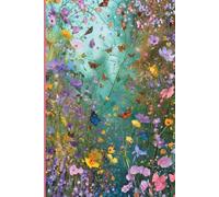 Schmetterlinge und Blumen: Sonnige Sommertage. Morgentau auf Sommerwiese.: Ästhetisches florales Notizbuch inspiriert von Sommerwiesen, blühenden ... | 110 linierte Seiten | 6x9 Zoll (ähnlich A5)