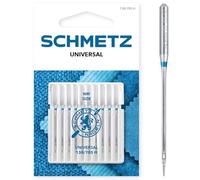 SCHMETZ - Agujas para máquinas de coser | 10 Agujas Universales | 130/705 H | Grosor de aguja 100/16 | Compatibles con todas las máquinas de coser domésticas convencionales