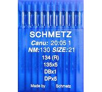 SCHMETZ 10 agujas redondas para máquina de coser, sistema 134 (R), industria St. 130