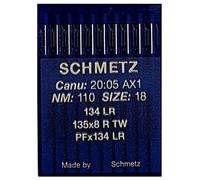 Schmetz 134 LR - Agujas de tejer (10 unidades, 110 mm, piel)