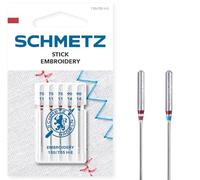 SCHMETZ | 5 Agujas para máquinas de coser | Bordar (Embroidery) | 130/705 H-E | Grosor 75/11-90/14