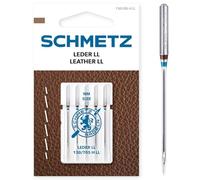 SCHMETZ Agujas para máquina de coser | 5 agujas de cuero LL | 130/705 H LL | Grosor de la aguja 120/19 | se pueden utilizar en todas las máquinas de coser domésticas comunes, adecuadas para coser