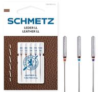 SCHMETZ | 5 Agujas para máquinas de coser | Cuero LL | 130/705 H LL | Grosor 80/12-100/16