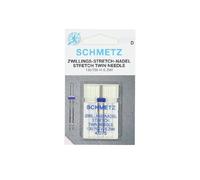 Schmetz Aguja Doble Gemela Nº75 para Tejidos Elásticos y Costuras Decorativas