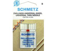 SCHMETZ Aguja doble universal para máquina de coser, 130/705 NM, 1,6/70