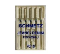 SCHMETZ / Aguja para Coser Jeans. Blister DE 5 Unidades. Nº: 70-80 - 90-100 - 110. - 80