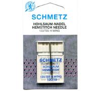 Schmetz Aguja para máquina de coser Hemstitch (Wing), tamaño: 120/19 (más gruesa)