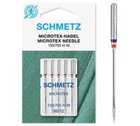 Schmetz Agujas para máquina de coser Microtex, tamaño: 80/12